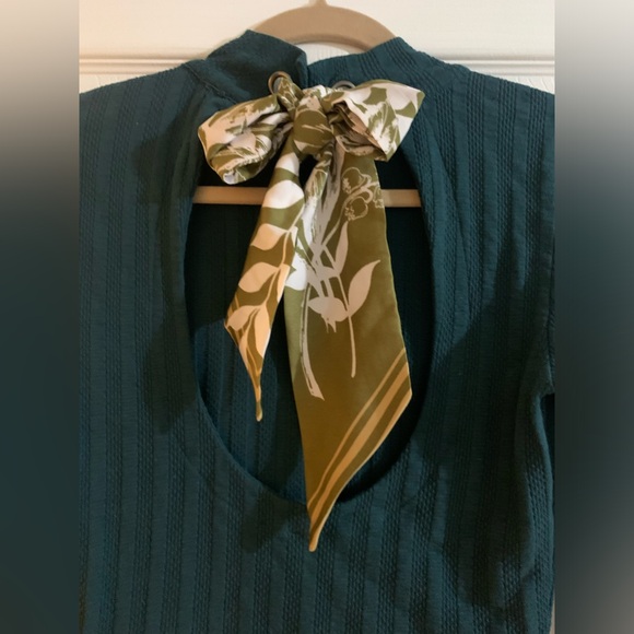 Free People Party in The Back Top in Dark Green - Size Small - Picture 7 of 11